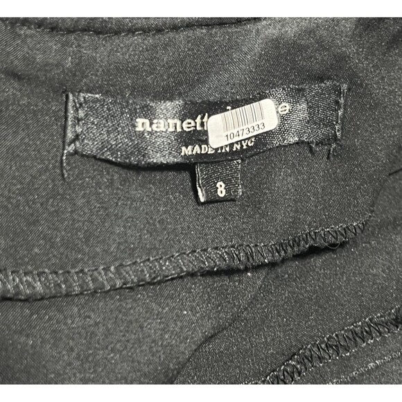 Nanette Lepore Roulette Black Sequin Dress Womens 8 Criss Cross Back Party Event - Picture 15 of 16